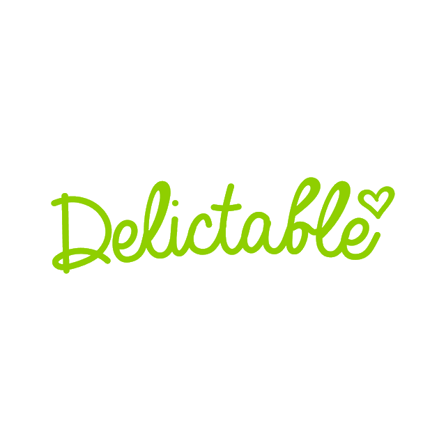 Delictable.com logo, a brandable .com business name for sale