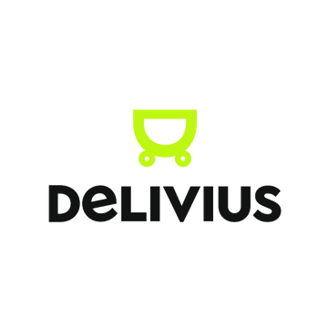 Delivius.com logo, a brandable .com business name for sale