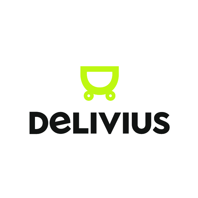 Delivius.com logo, a brandable .com business name for sale