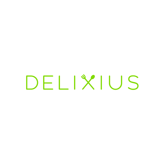 Delixius.com logo, a brandable .com business name for sale