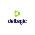 Deltegic.com logo, a brandable .com business name for sale