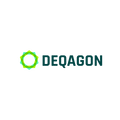 Deqagon.com logo, a brandable .com business name for sale