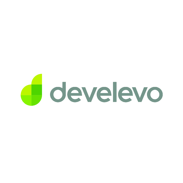 Develevo.com logo, a brandable .com business name for sale