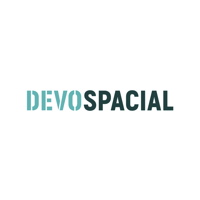 Devospacial.com logo, a brandable .com business name for sale