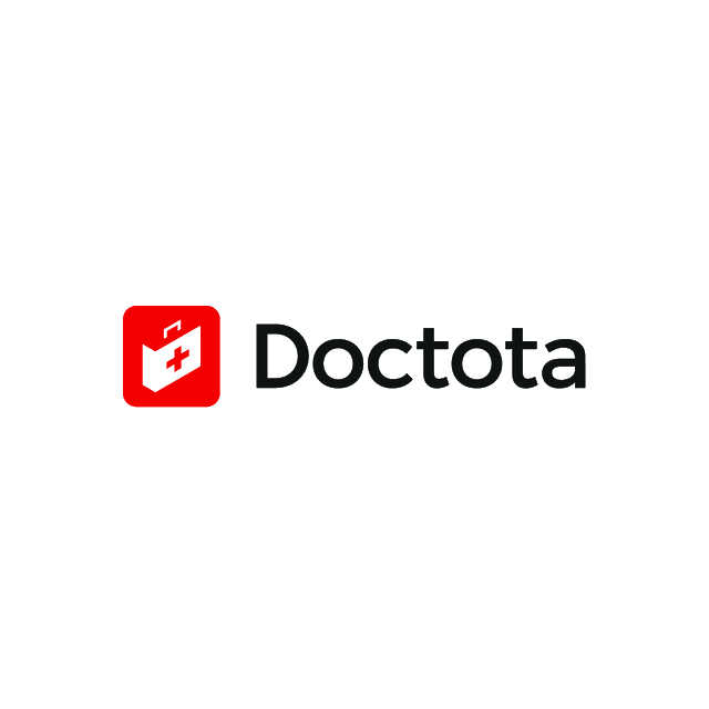 Doctota.com logo, a brandable .com business name for sale