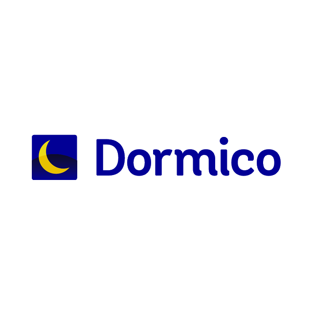 Dormico.com logo, a brandable .com business name for sale
