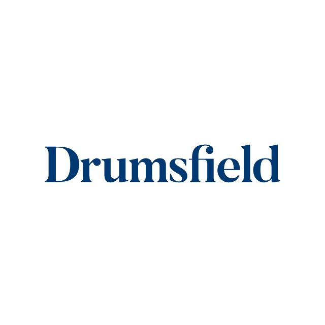 Drumsfield.com logo, a brandable .com business name for sale