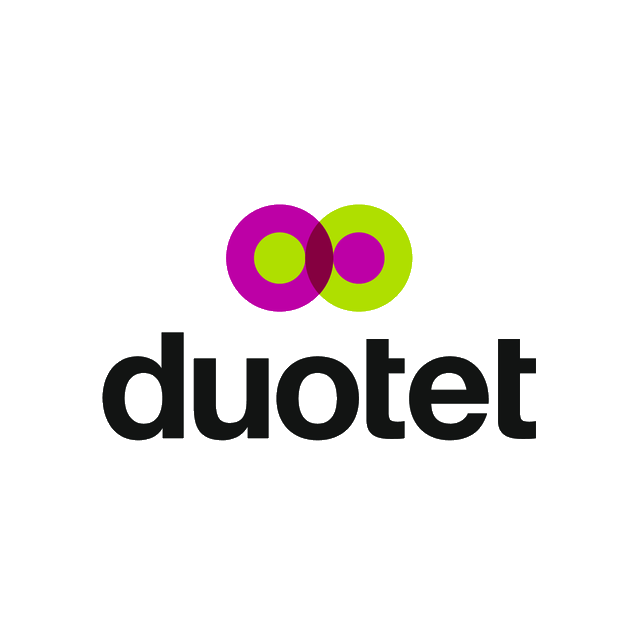 Duotet.com logo, a brandable .com business name for sale
