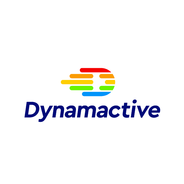 Dynamactive.com logo, a brandable .com business name for sale