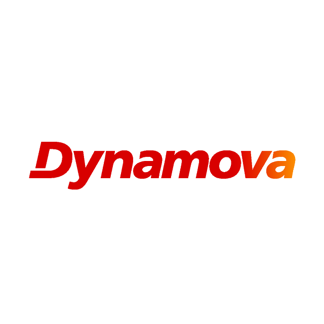 Dynamova.com logo, a brandable .com business name for sale