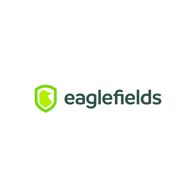 Eaglefields.com logo, a brandable .com business name for sale