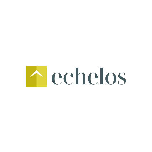 Echelos.com logo, a brandable .com business name for sale