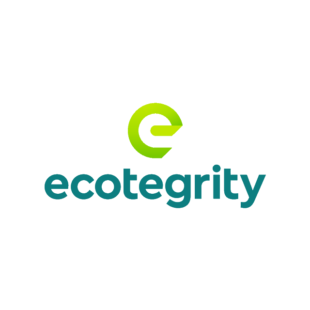 Ecotegrity.com logo, a brandable .com business name for sale