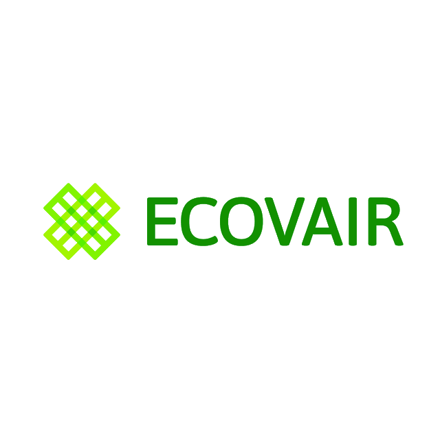 Ecovair.com logo, a brandable .com business name for sale