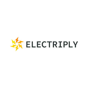 Electriply.com logo, a brandable .com business name for sale
