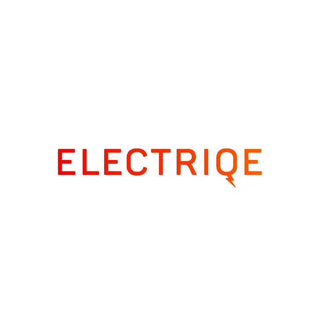 Electriqe.com logo, a brandable .com business name for sale