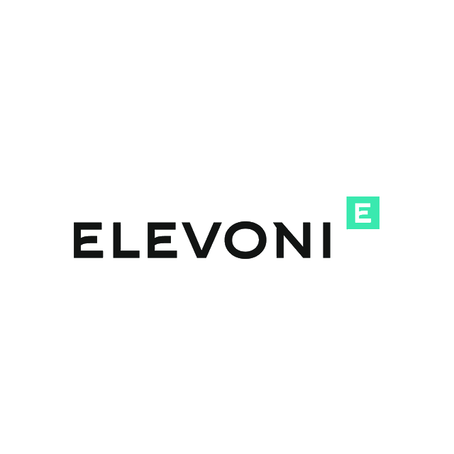 Elevoni.com logo, a brandable .com business name for sale