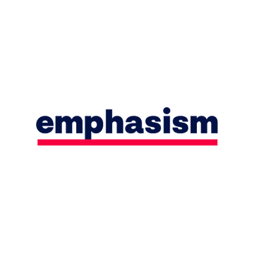 Emphasism.com logo, a brandable .com business name for sale