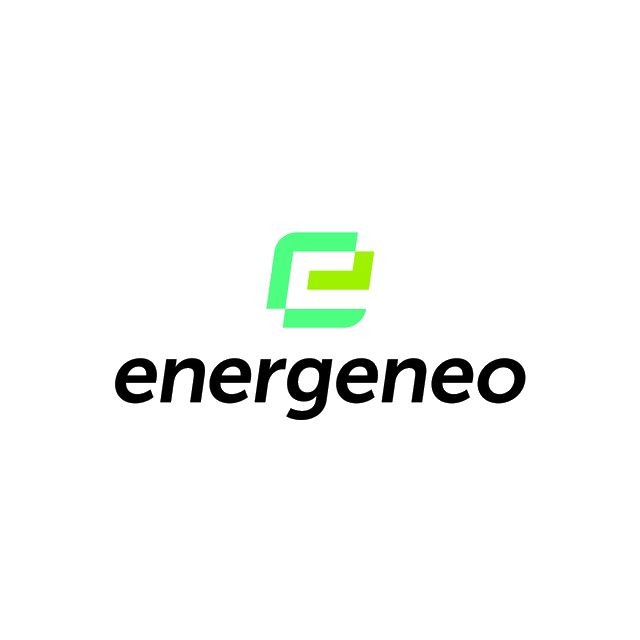 Energeneo.com logo, a brandable .com business name for sale