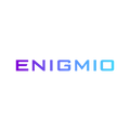 Enigmio.com logo, a brandable .com business name for sale