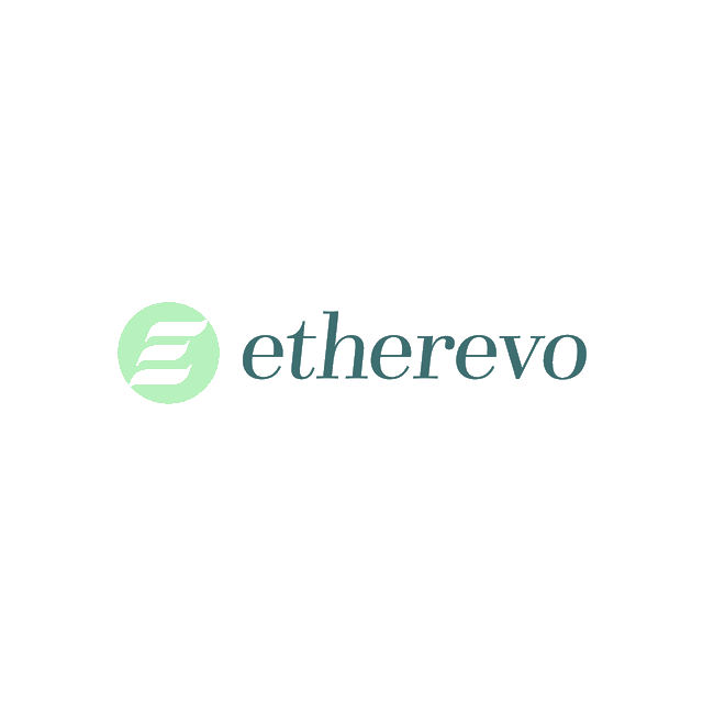 Etherevo.com logo, a brandable .com business name for sale