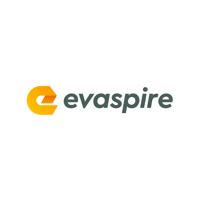 Evaspire.com logo, a brandable .com business name for sale
