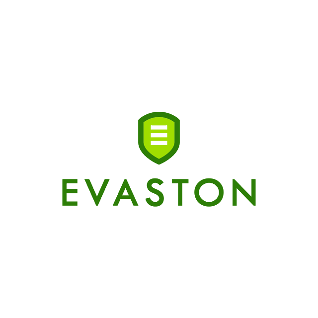 Evaston.com logo, a brandable .com business name for sale