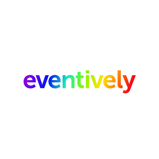 Eventively.com logo, a brandable .com business name for sale