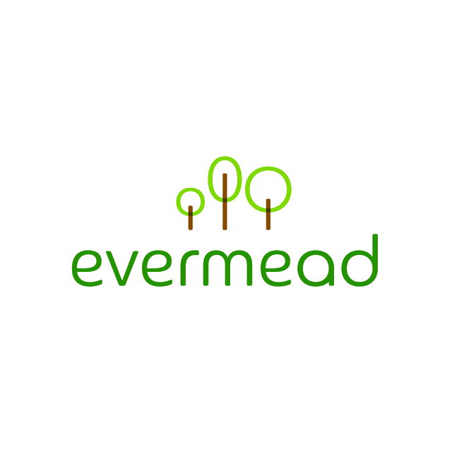 Evermead.com logo, a brandable .com business name for sale