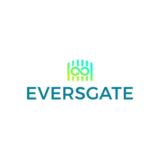 Eversgate.com logo, a brandable .com business name for sale