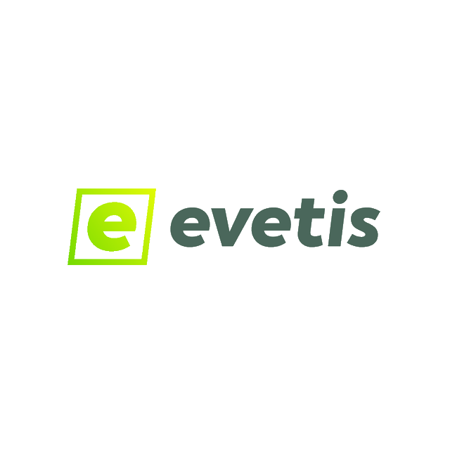 Evetis.com logo, a brandable .com business name for sale