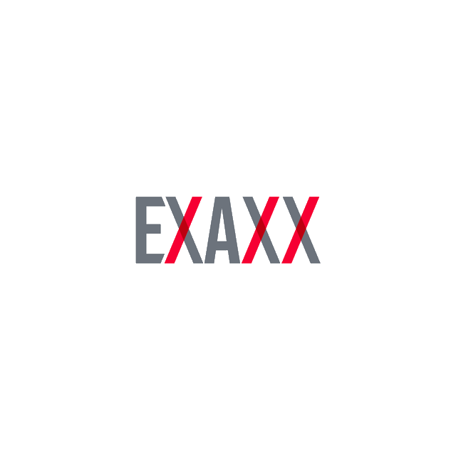Exaxx.com logo, a brandable .com business name for sale