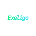 Exeligo.com logo, a brandable .com business name for sale