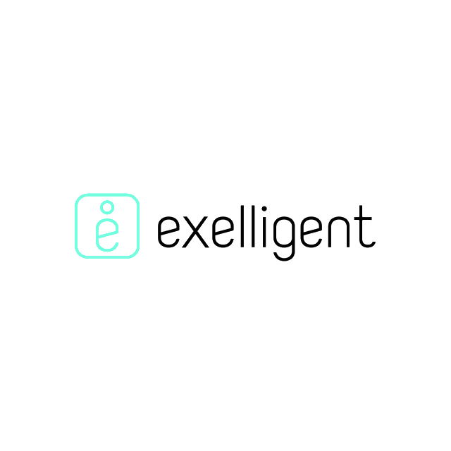 Exelligent.com logo, a brandable .com business name for sale