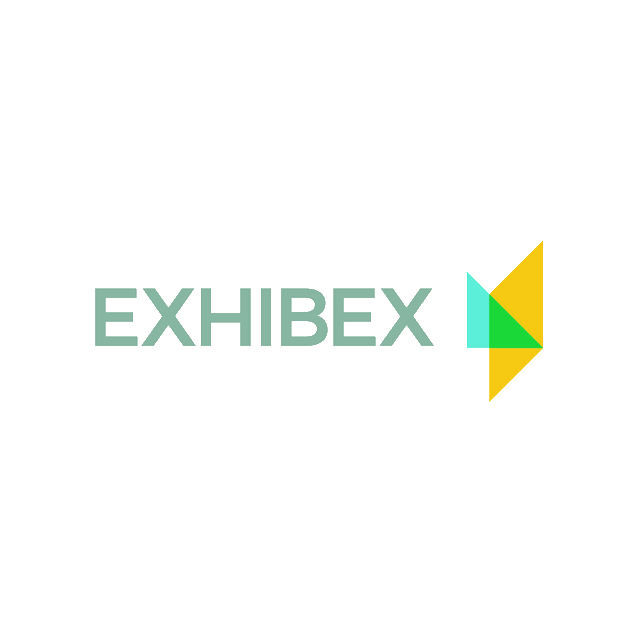 Exhibex.com logo, a brandable .com business name for sale