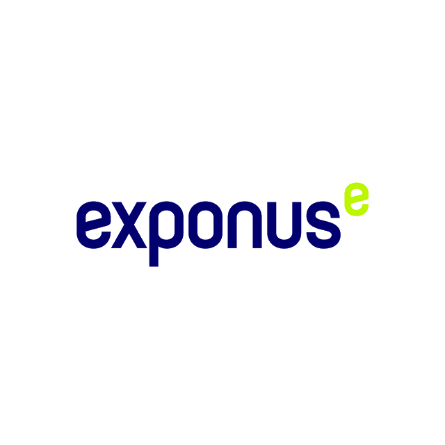Exponus.com logo, a brandable .com business name for sale