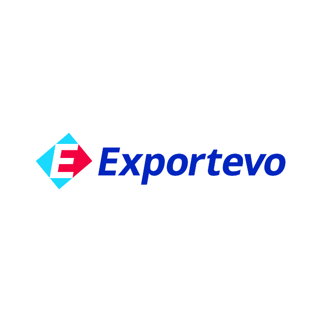 Exportevo.com logo, a brandable .com business name for sale