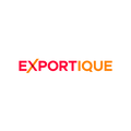 Exportique.com logo, a brandable .com business name for sale