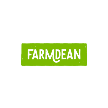 Farmdean.com logo, a brandable .com business name for sale