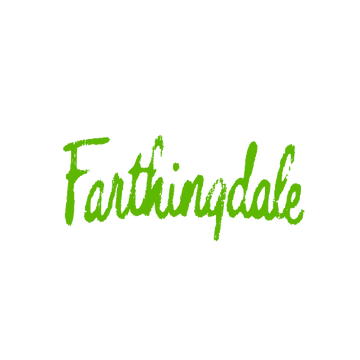Farthingdale.com logo, a brandable .com business name for sale