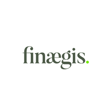 Finaegis.com logo, a brandable .com business name for sale