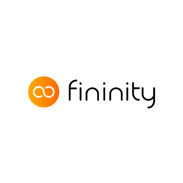 Fininity.com logo, a brandable .com business name for sale