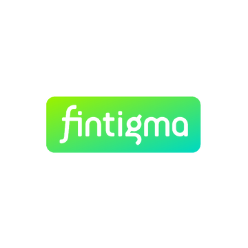 Fintigma.com logo, a brandable .com business name for sale