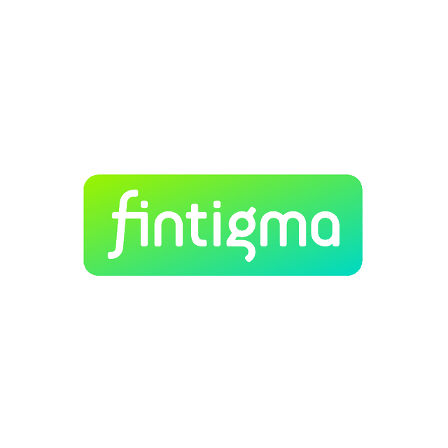 Fintigma.com logo, a brandable .com business name for sale