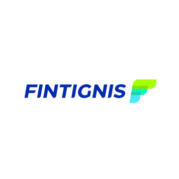 Fintignis.com logo, a brandable .com business name for sale
