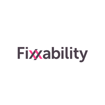 Fixxability.com logo, a brandable .com business name for sale