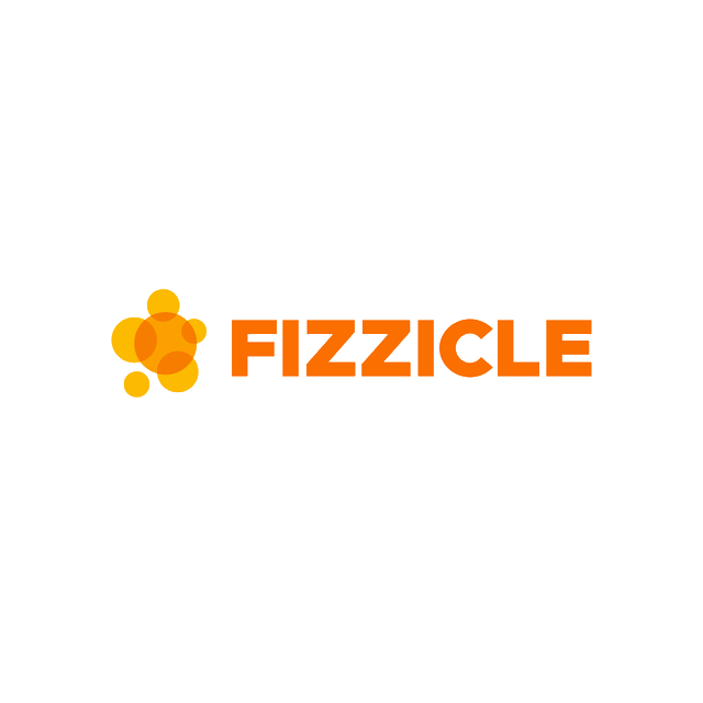 Fizzicle.com logo, a brandable .com business name for sale