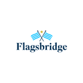 Flagsbridge.com logo, a brandable .com business name for sale