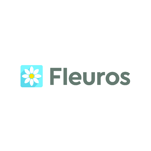 Fleuros.com logo, a brandable .com business name for sale