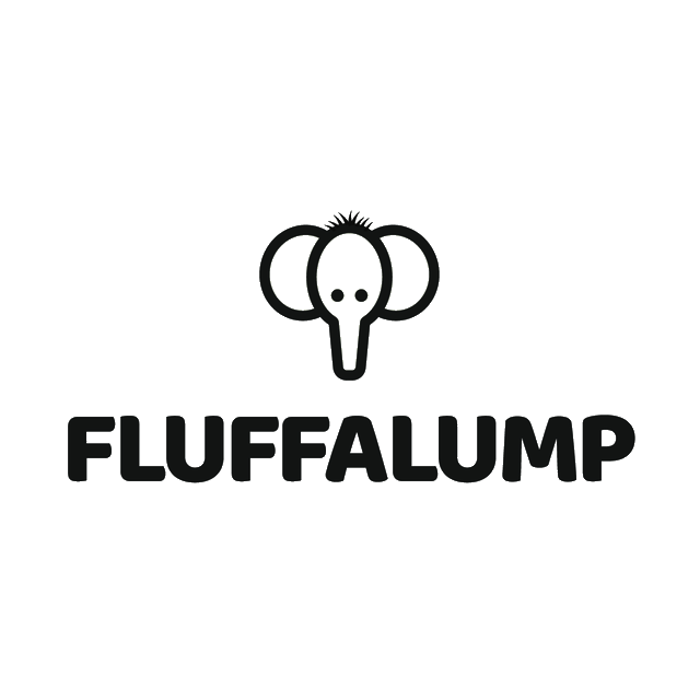 Fluffalump.com logo, a brandable .com business name for sale